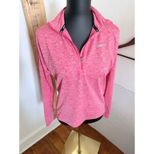 Nike Women's Dry Element 1/2 Zip Crimson LS Athletic Running Top Size Small